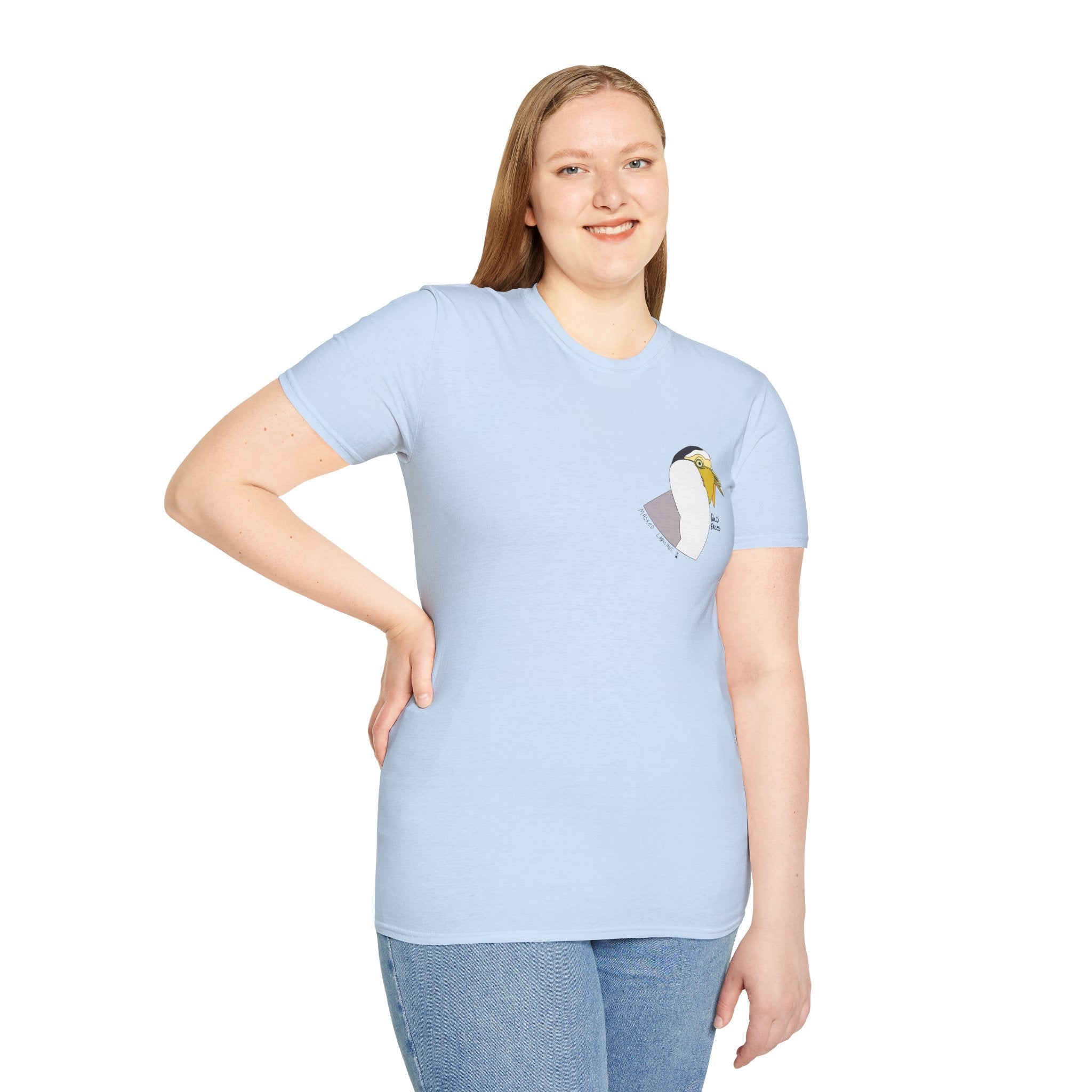 Masked Lapwing - Small design - Unisex Softstyle T-Shirt Printify