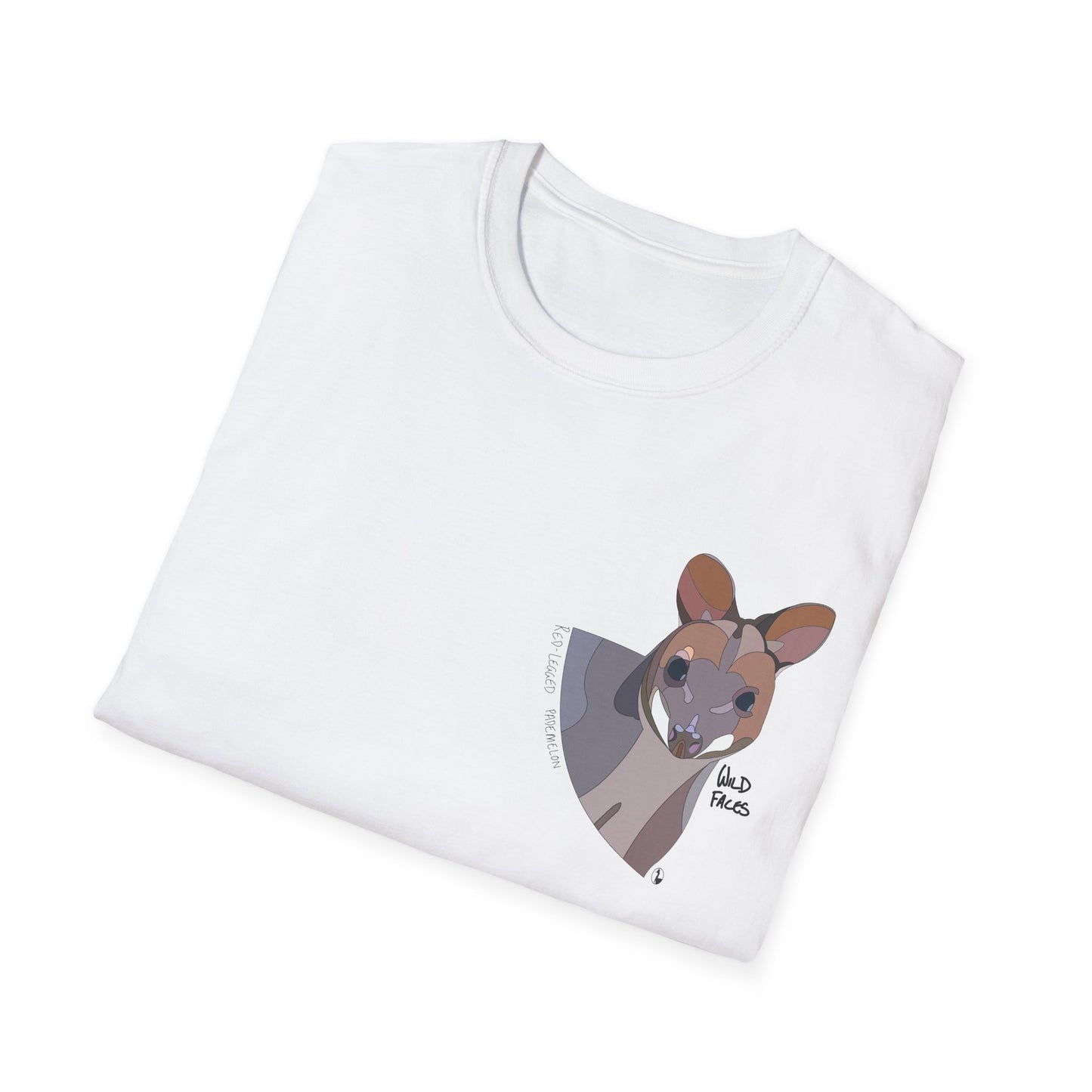 Red-legged Pademelon - Small design - Unisex Softstyle T-Shirt