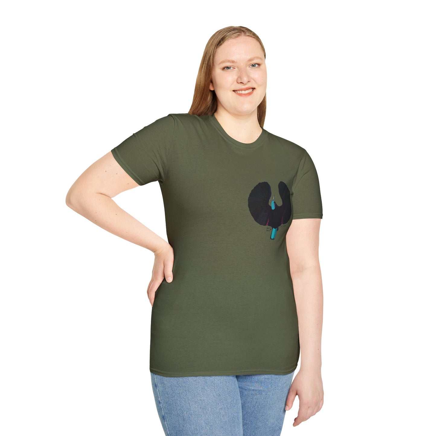 Victoria's Riflebird - Unisex Softstyle T-Shirt