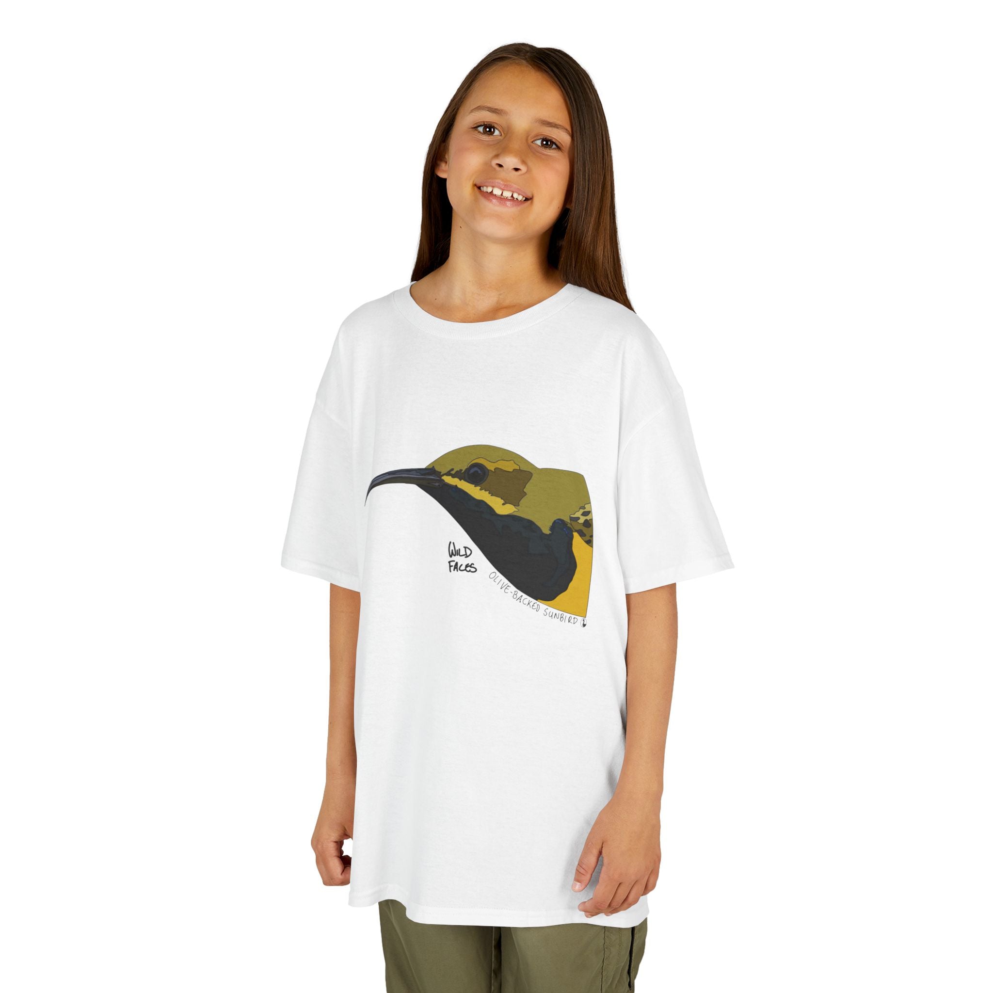 Olive-backed Sunbird | Kids Heavy Cotton™ Tee Printify