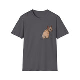 French Bulldog - Small design - Unisex Softstyle T-Shirt