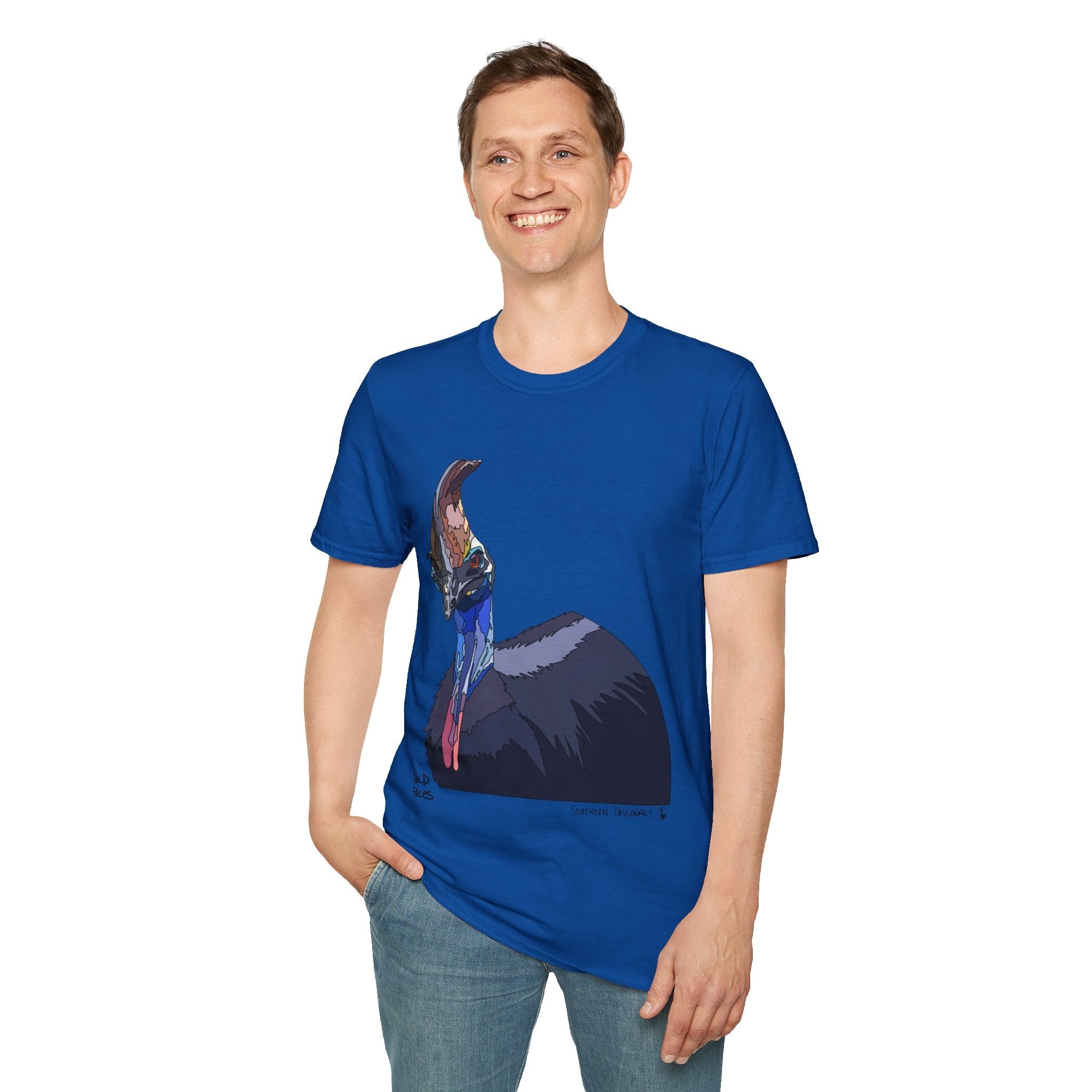 Southern Cassowary - Unisex Softstyle T-Shirt Printify