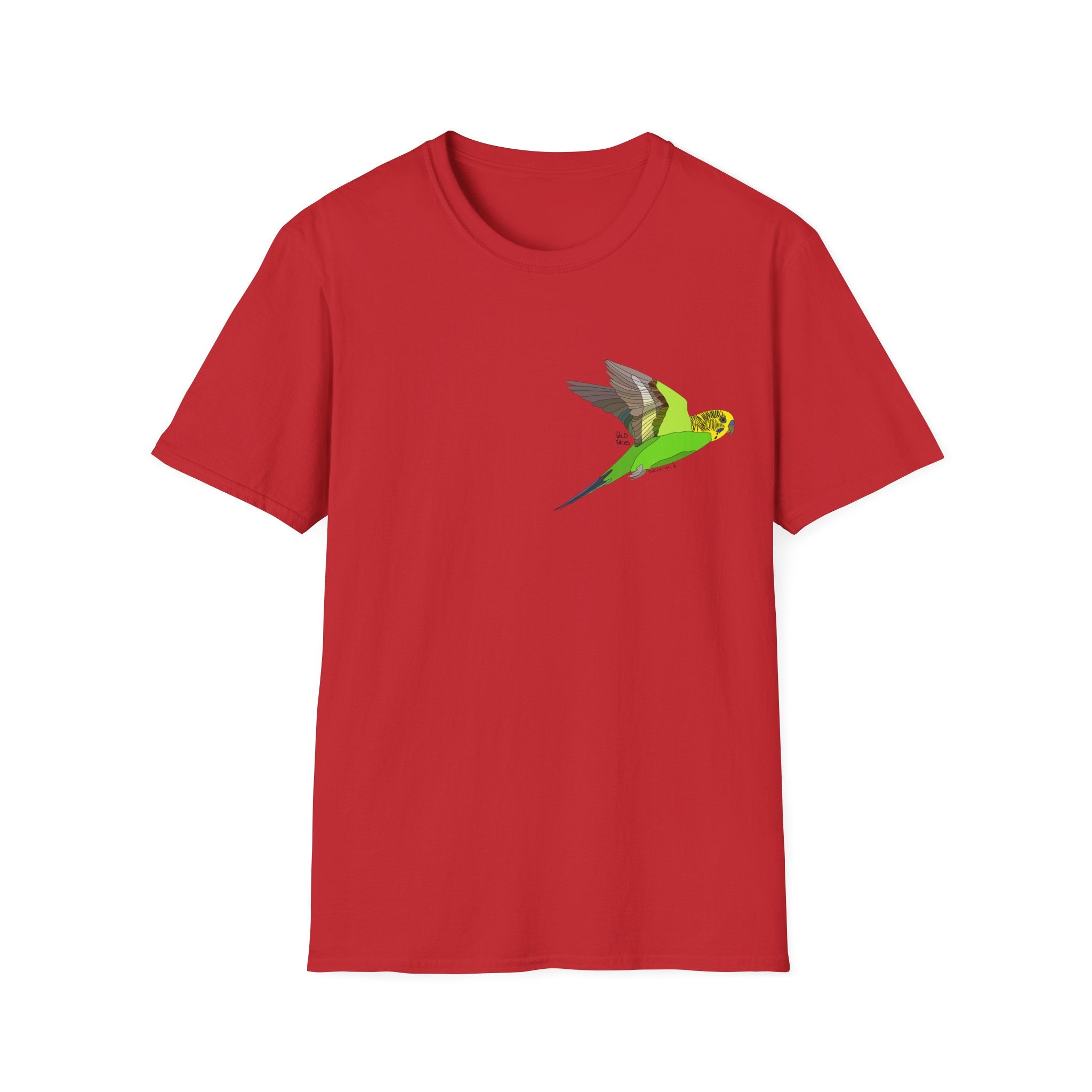 Budegerigar - Small design - Unisex Softstyle T-Shirt