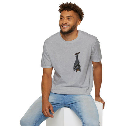 Spectacled Flying Fox - Small design - Unisex Softstyle T-Shirt Printify
