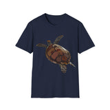 Green Turtle - Unisex Softstyle T-Shirt Printify