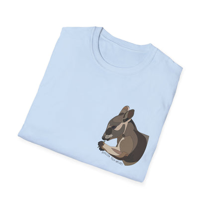 Mareeba Rock-wallaby - Small design - Unisex Softstyle T-Shirt