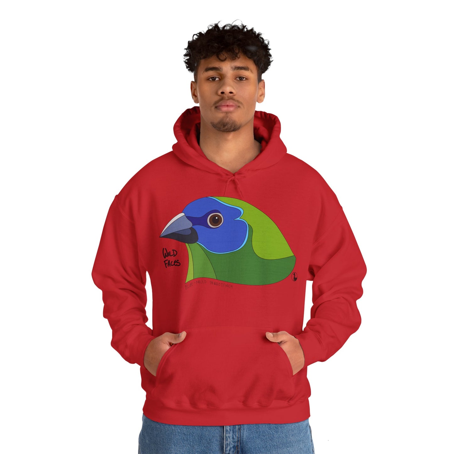 Blue-faced Parrotfinch | Unisex Heavy Blend™ Hooded Sweatshirt