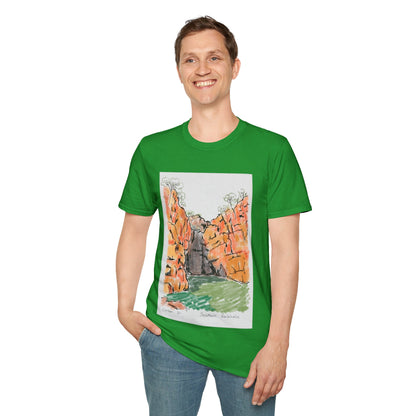 Southern Rockhole, Nitmiluk- Unisex Softstyle T-Shirt