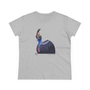 Southern Cassowary - Women's Midweight Cotton Tee Printify