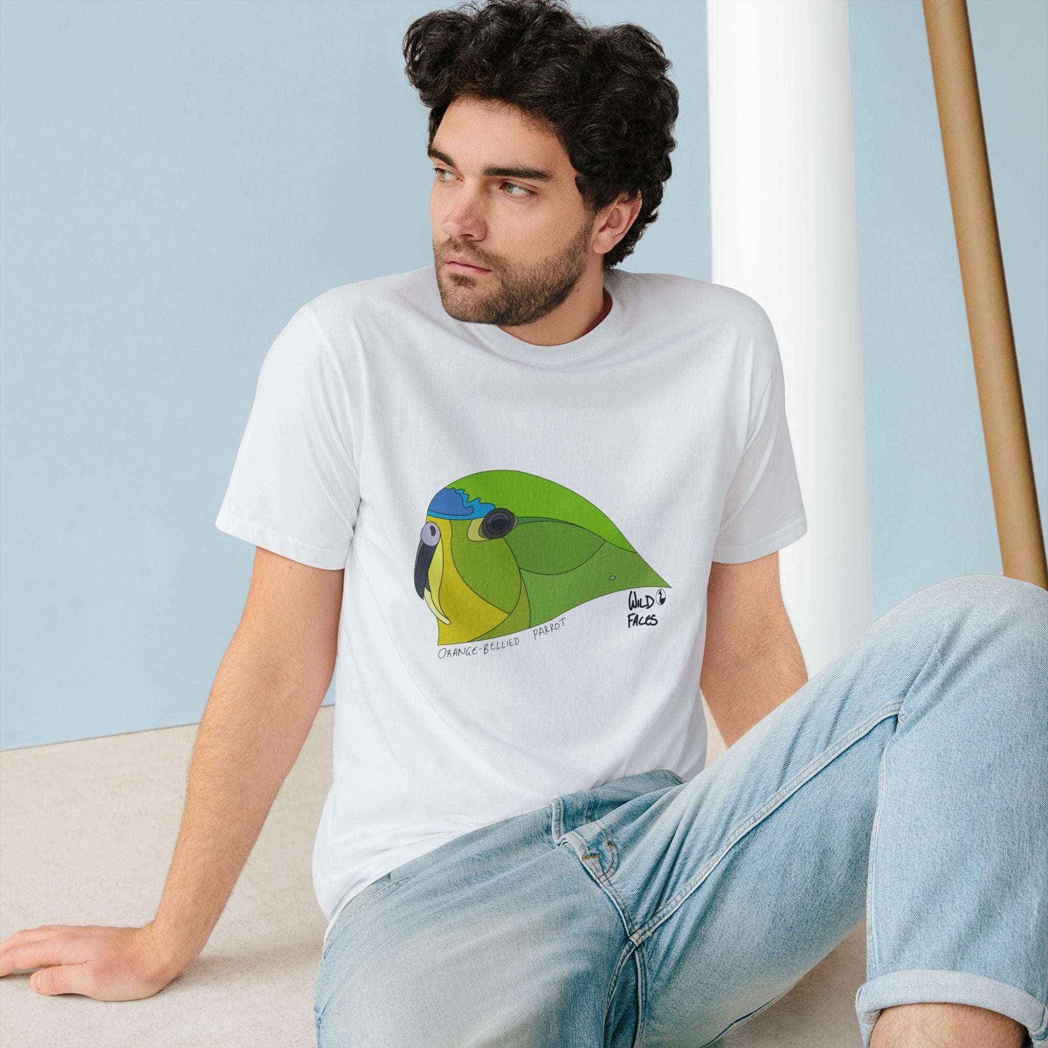 Orange-bellied Parrot | Organic Staple T-shirt Printify