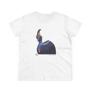 Southern Cassowary - Women's Midweight Cotton Tee Printify
