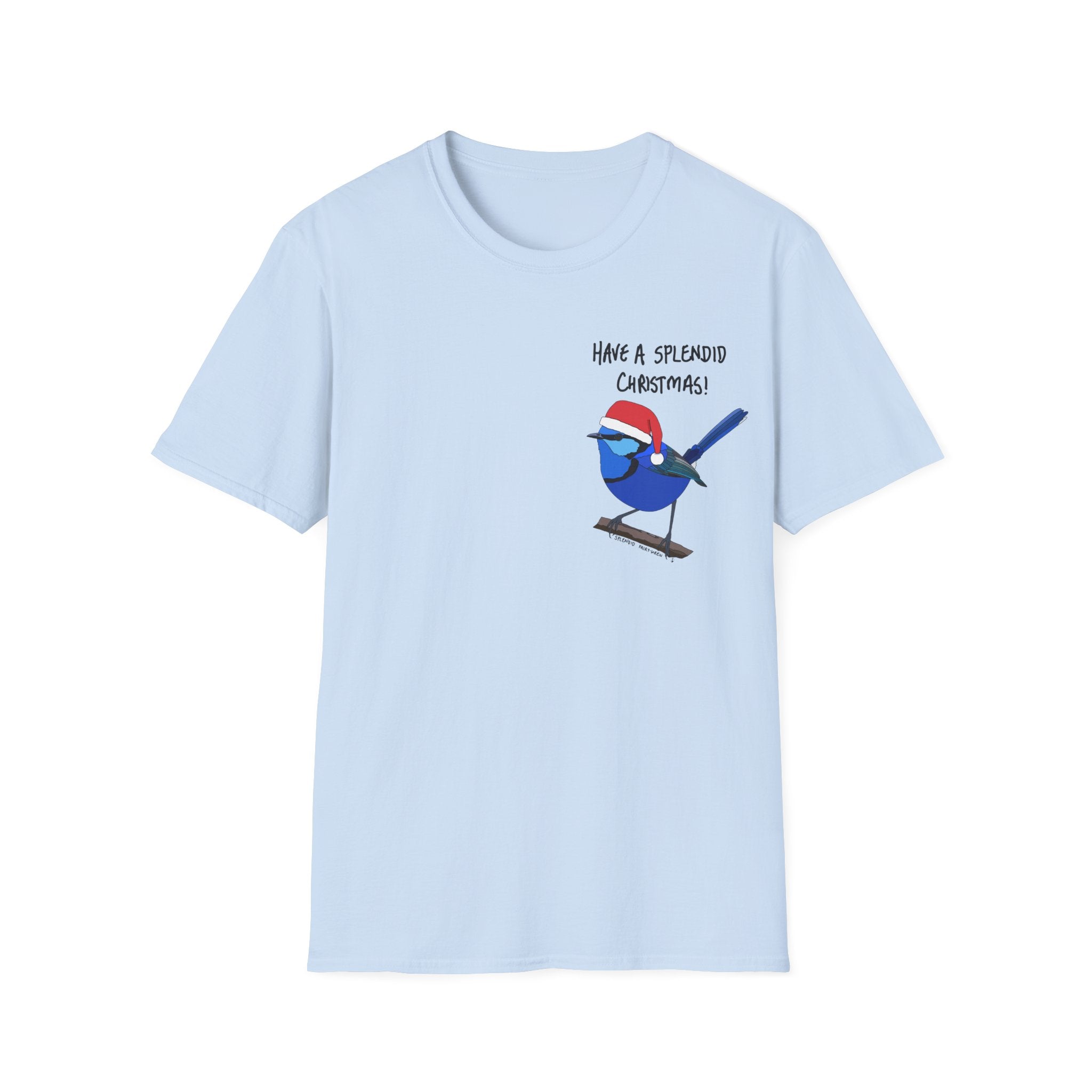 Christmas Splendid Fairy-wren - Unisex Softstyle T-Shirt