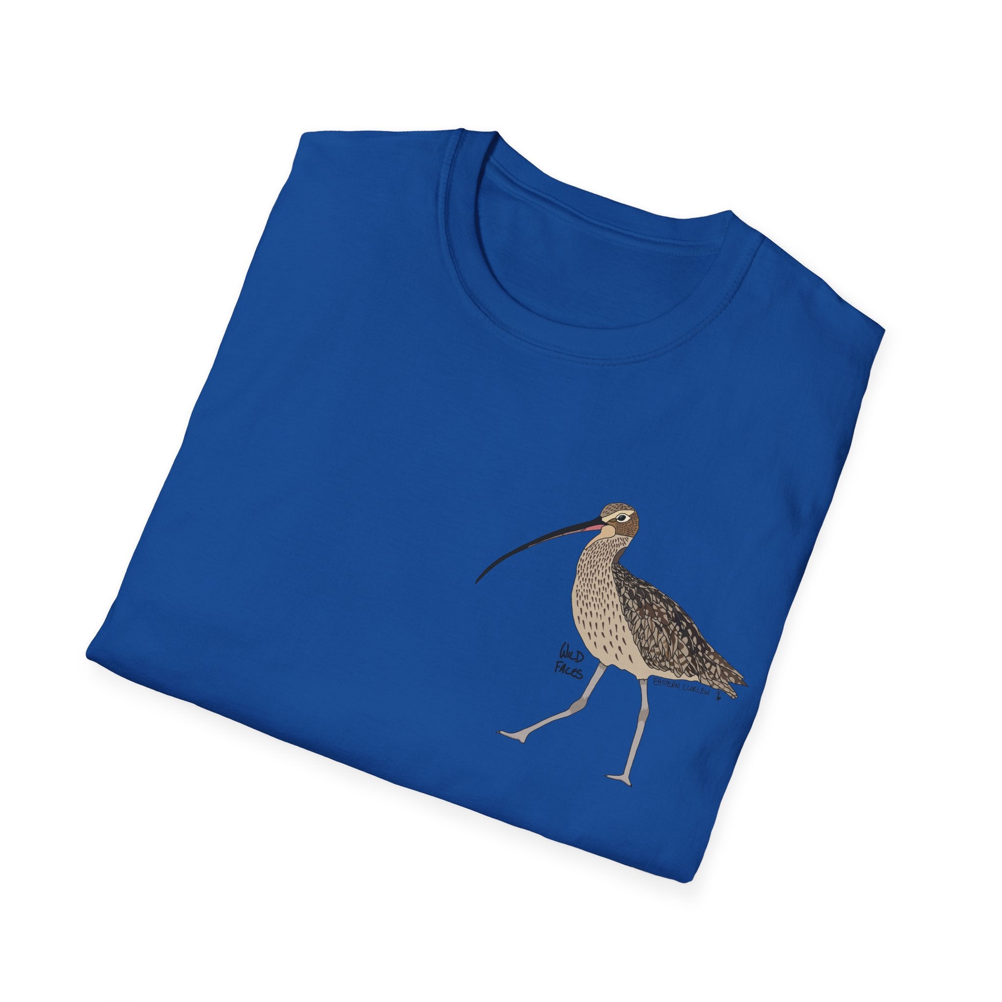 Eastern Curlew- Small design - Unisex Softstyle T-Shirt Printify