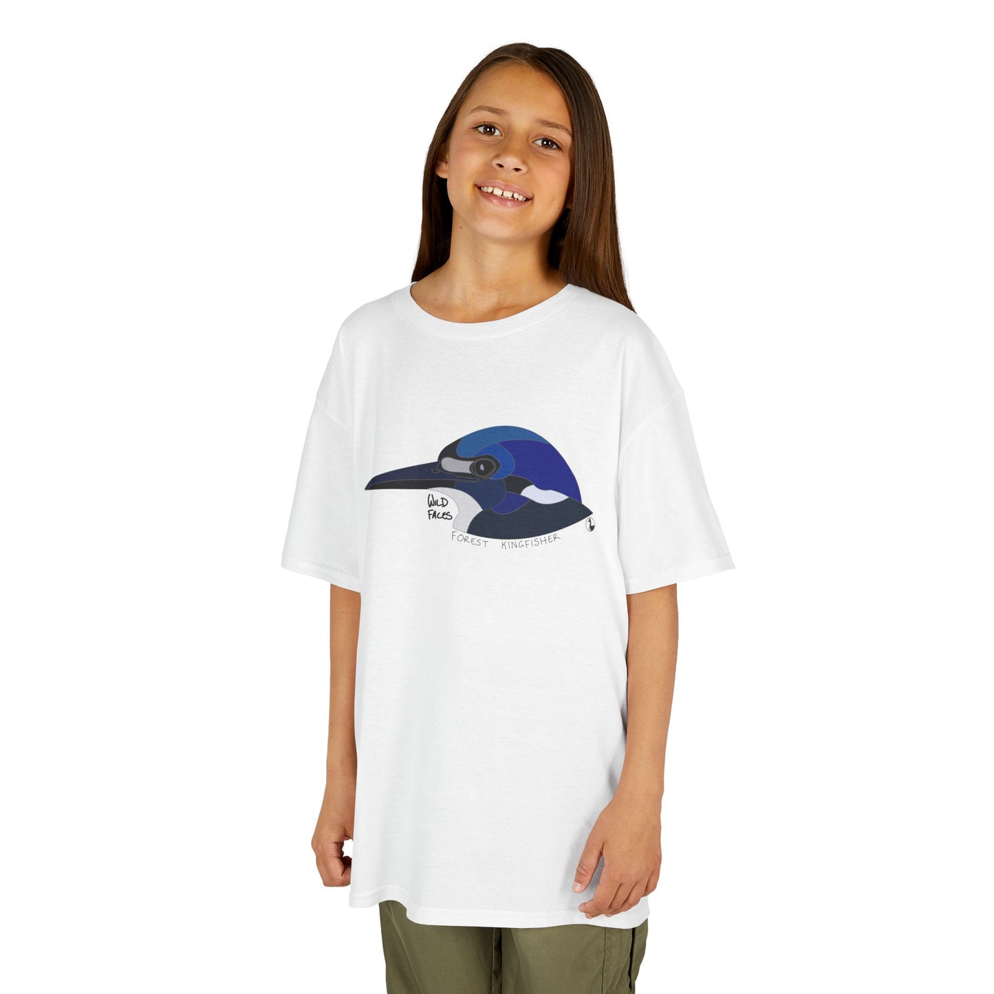 Forest Kingfisher (head) | Kids Heavy Cotton™ Tee