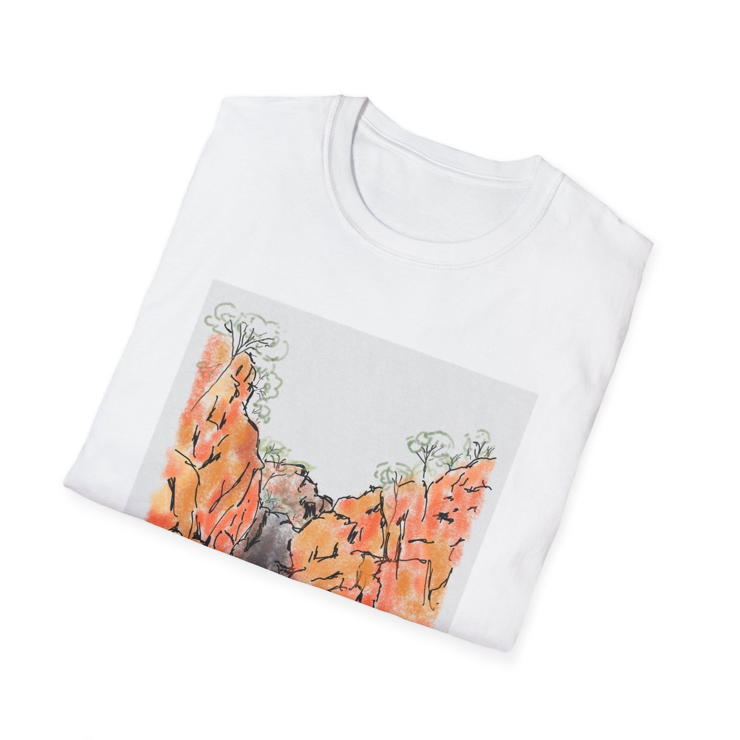 Southern Rockhole, Nitmiluk- Unisex Softstyle T-Shirt