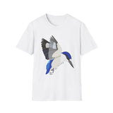Forest Kingfisher (flying) - Unisex Softstyle T-Shirt