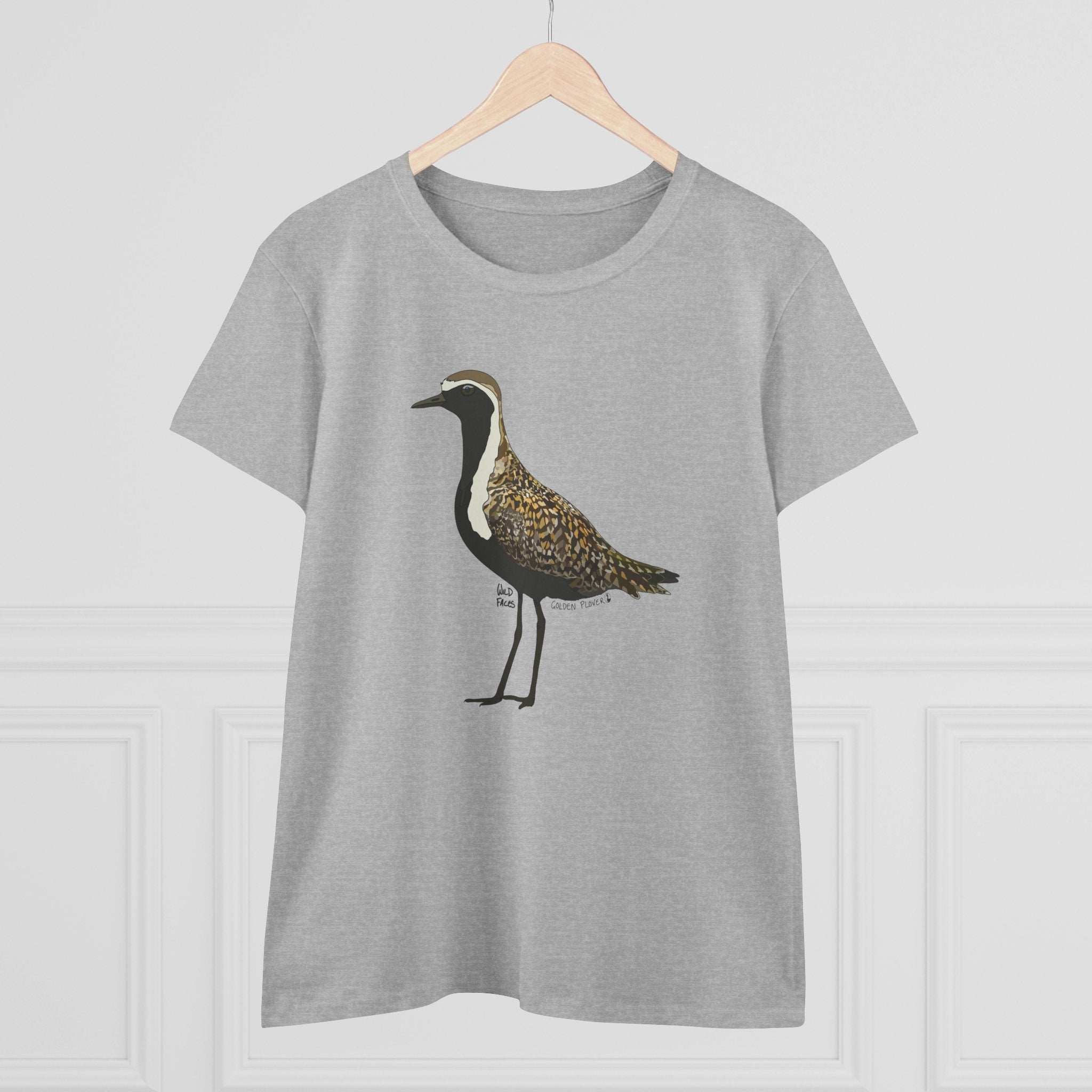 Golden Plover - Women's Midweight Cotton Tee Printify