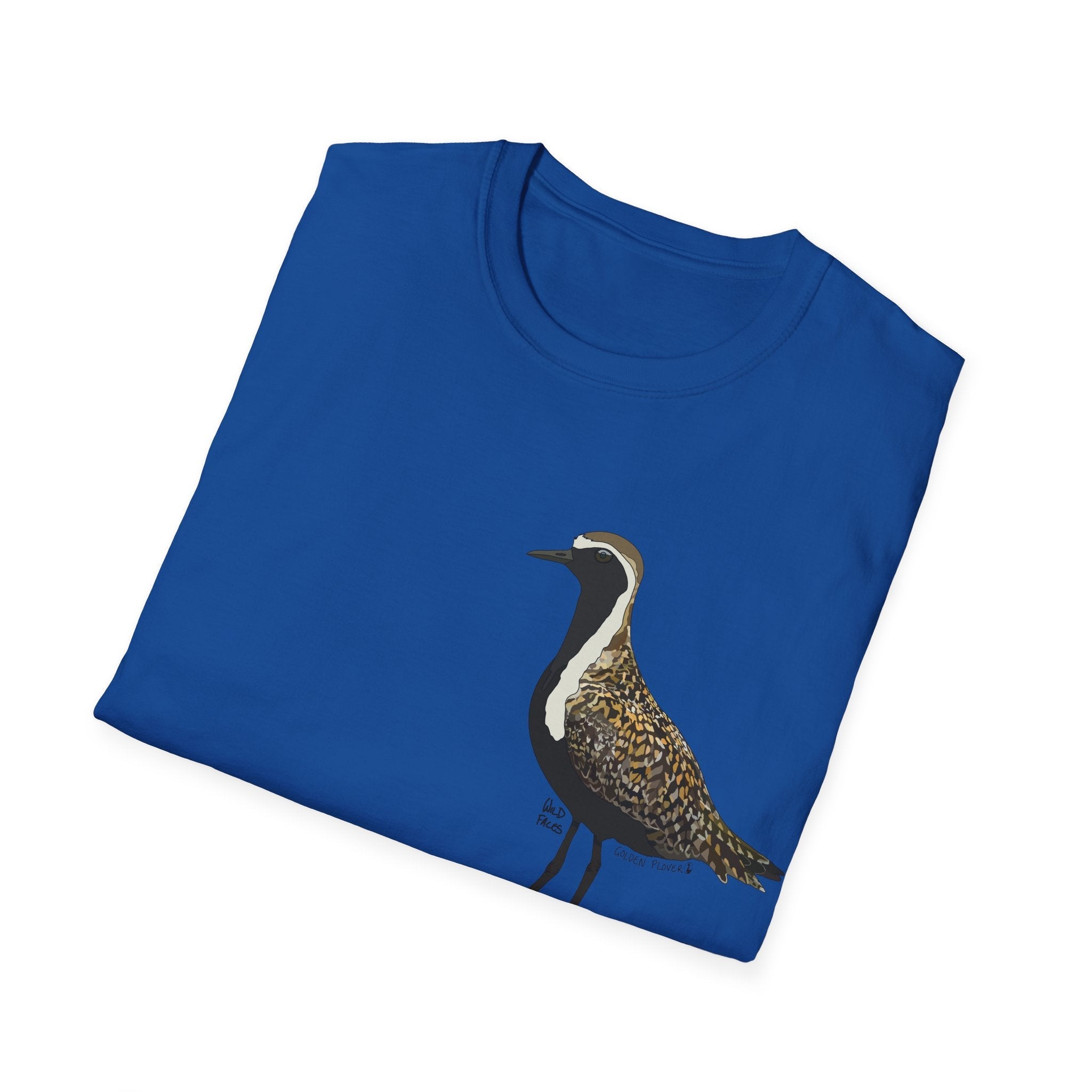 Golden Plover - Small design - Unisex Softstyle T-Shirt Printify