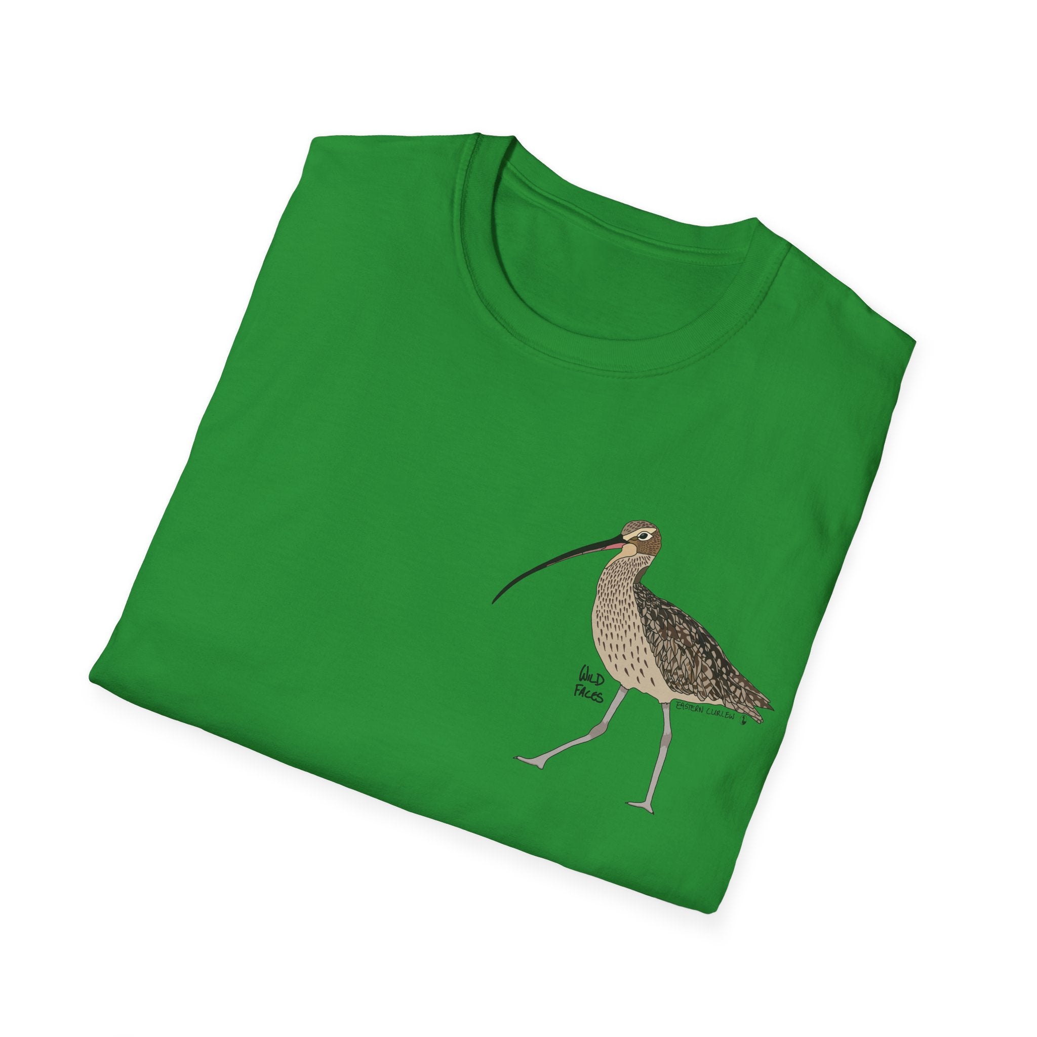 Eastern Curlew- Small design - Unisex Softstyle T-Shirt Printify