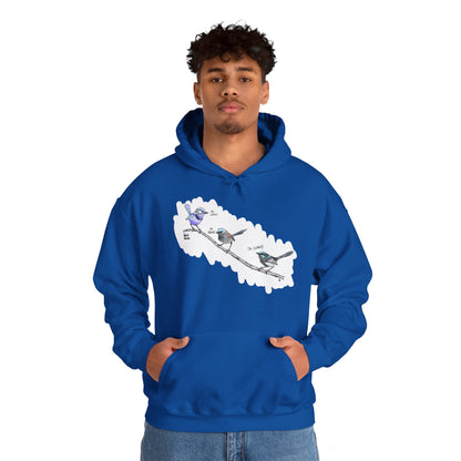 A trio of Fairywrens (spendid, superb and lovely) | Unisex Heavy Blend™ Hooded Sweatshirt