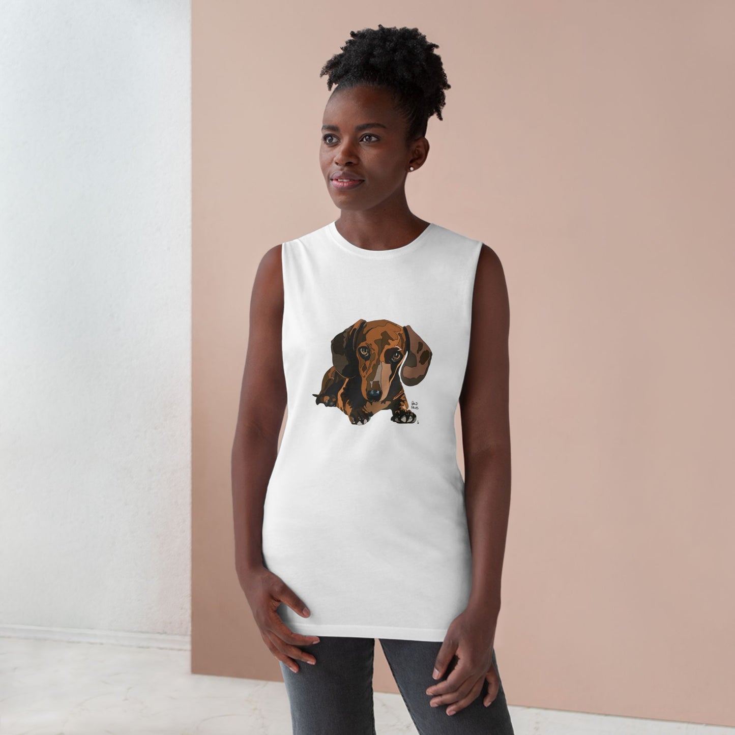 Dachshund (body) - Unisex Barnard Tank