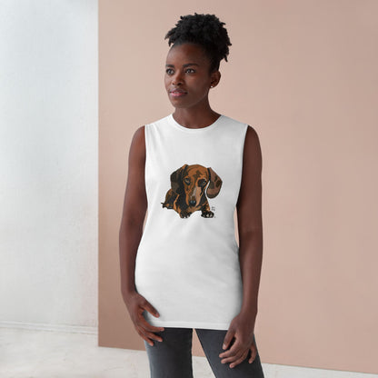 Dachshund (body) - Unisex Barnard Tank