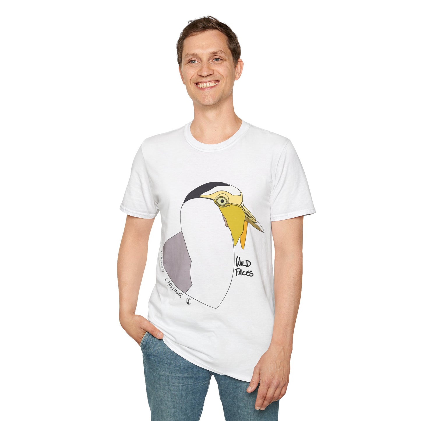 Masked Lapwing - Unisex Softstyle T-Shirt