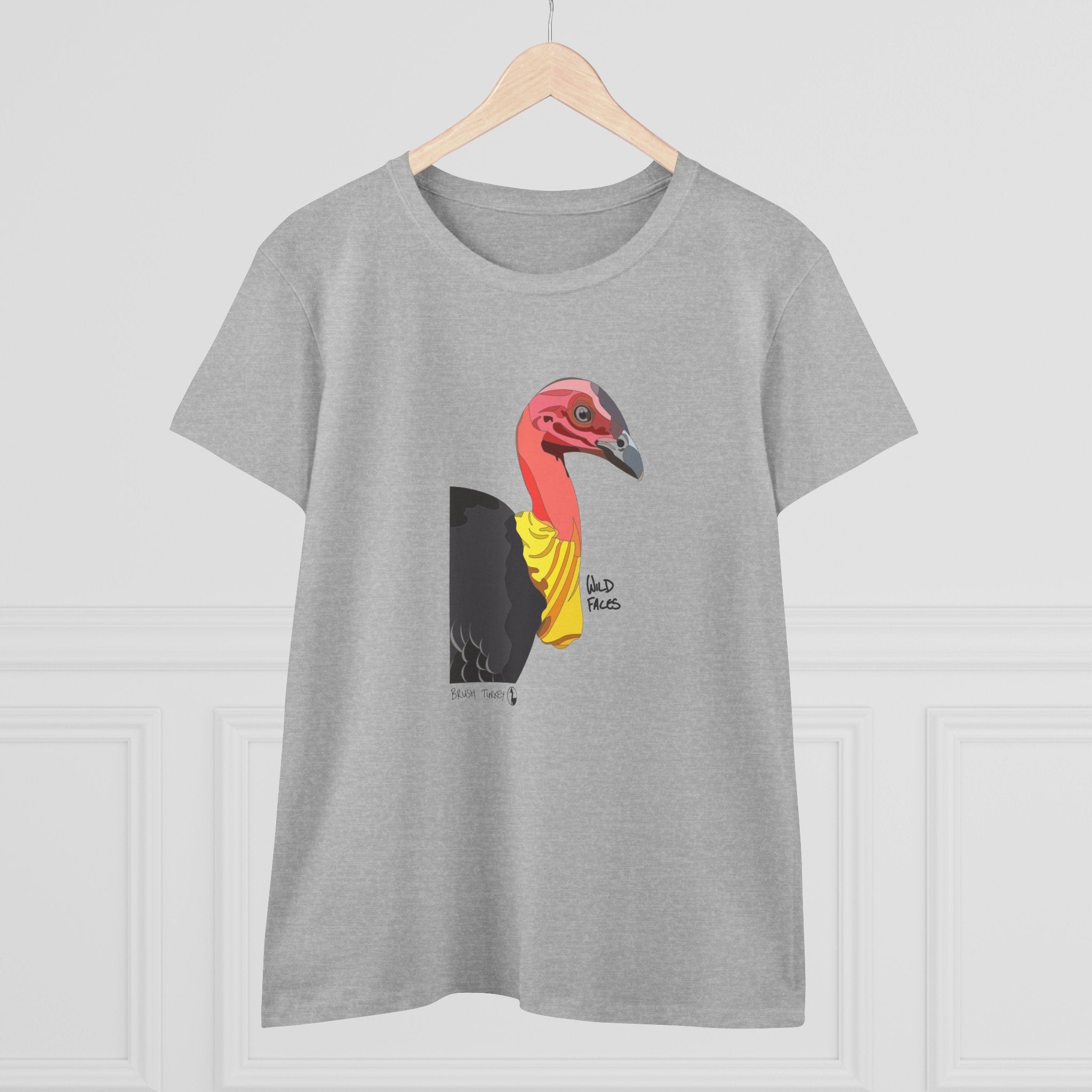 Australian Brush-turkey - Women's Midweight Cotton Tee Printify