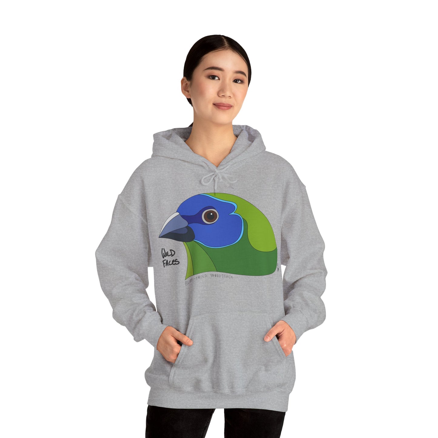 Blue-faced Parrotfinch | Unisex Heavy Blend™ Hooded Sweatshirt