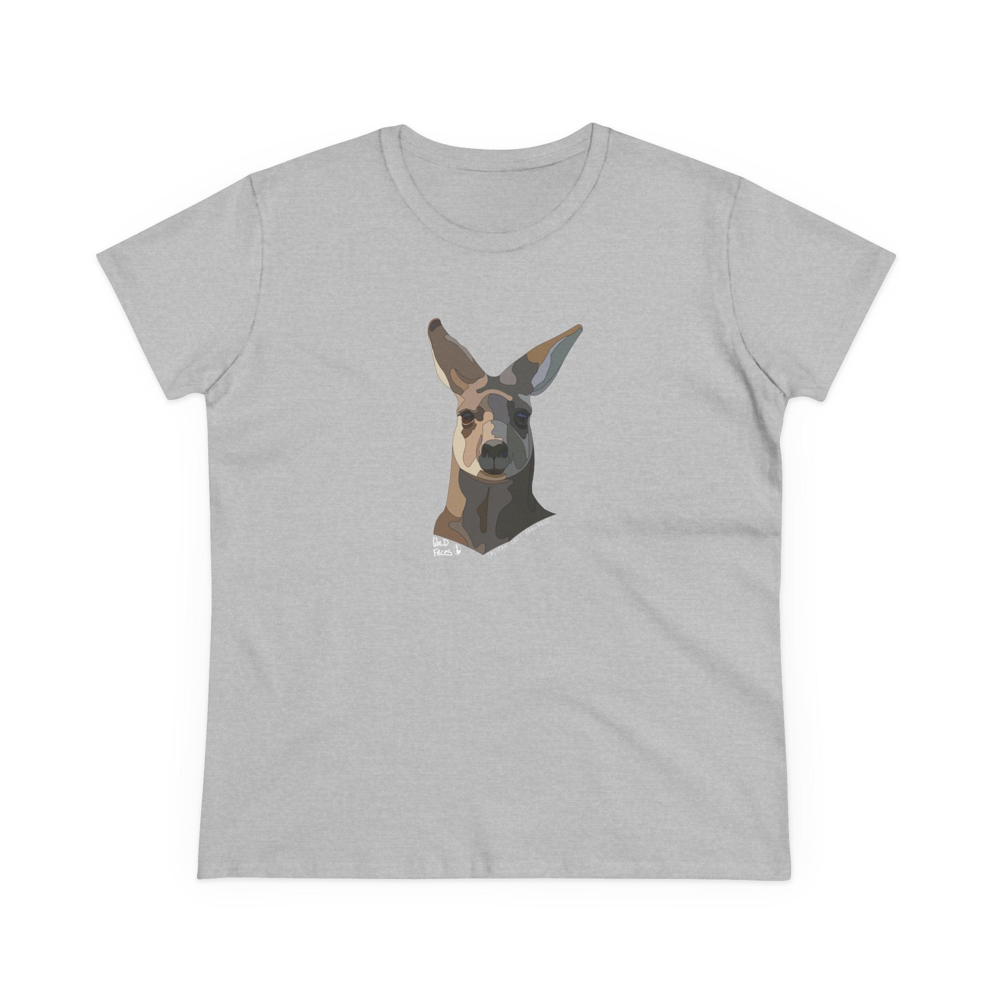 Eastern Grey Kangaroo - Women's Midweight Cotton Tee