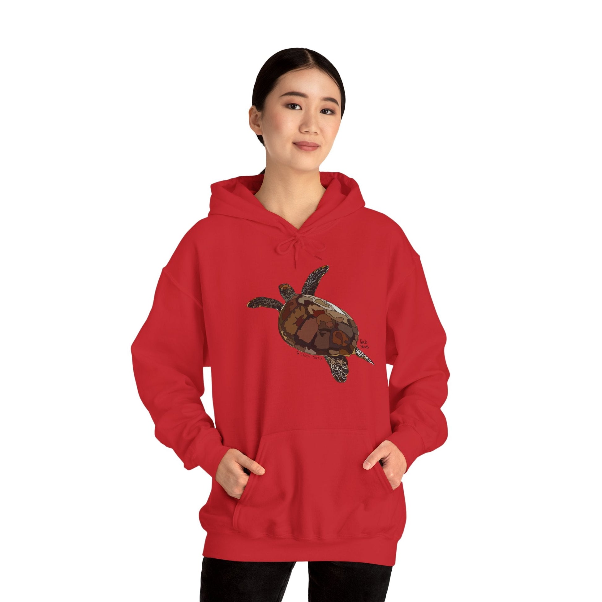 Green Turtle | Unisex Heavy Blend™ Hooded Sweatshirt Printify