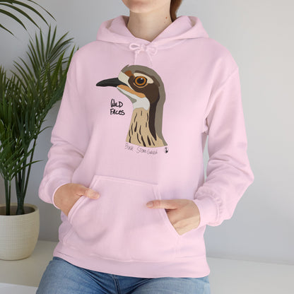 Bush-stone Curlew (head) | Unisex Heavy Blend™ Hooded Sweatshirt