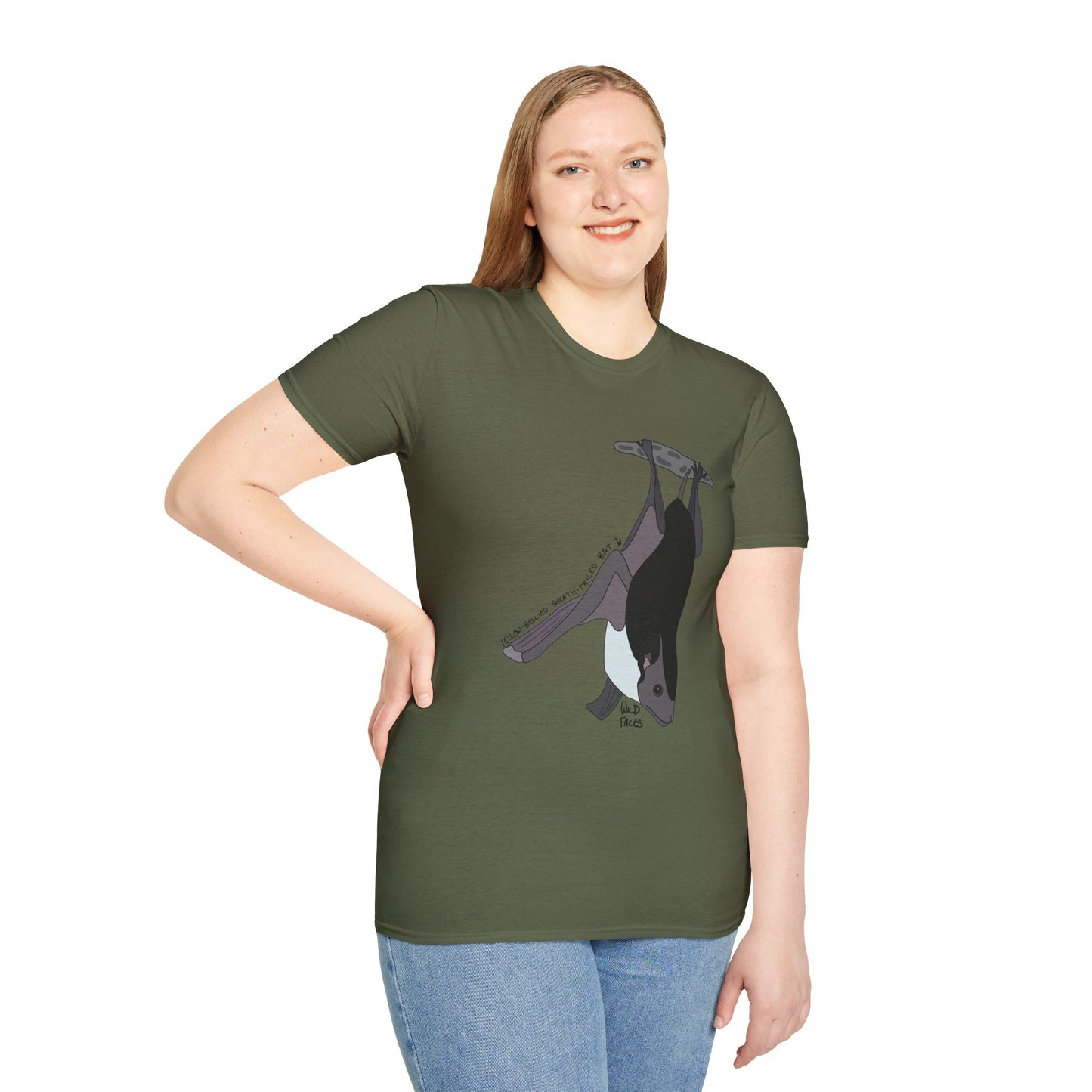 Yellow-bellied Sheath-tailed Bat - Unisex Softstyle T-Shirt