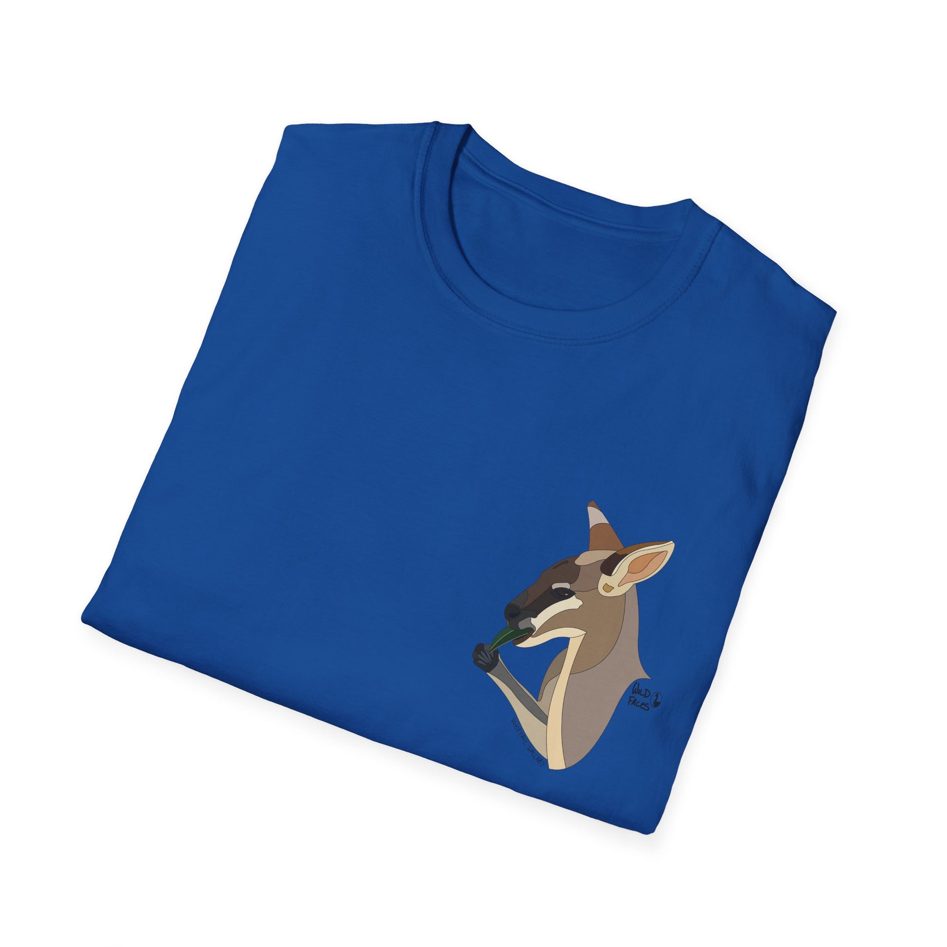 Whiptail Wallaby - Small design - Unisex Softstyle T-Shirt Printify