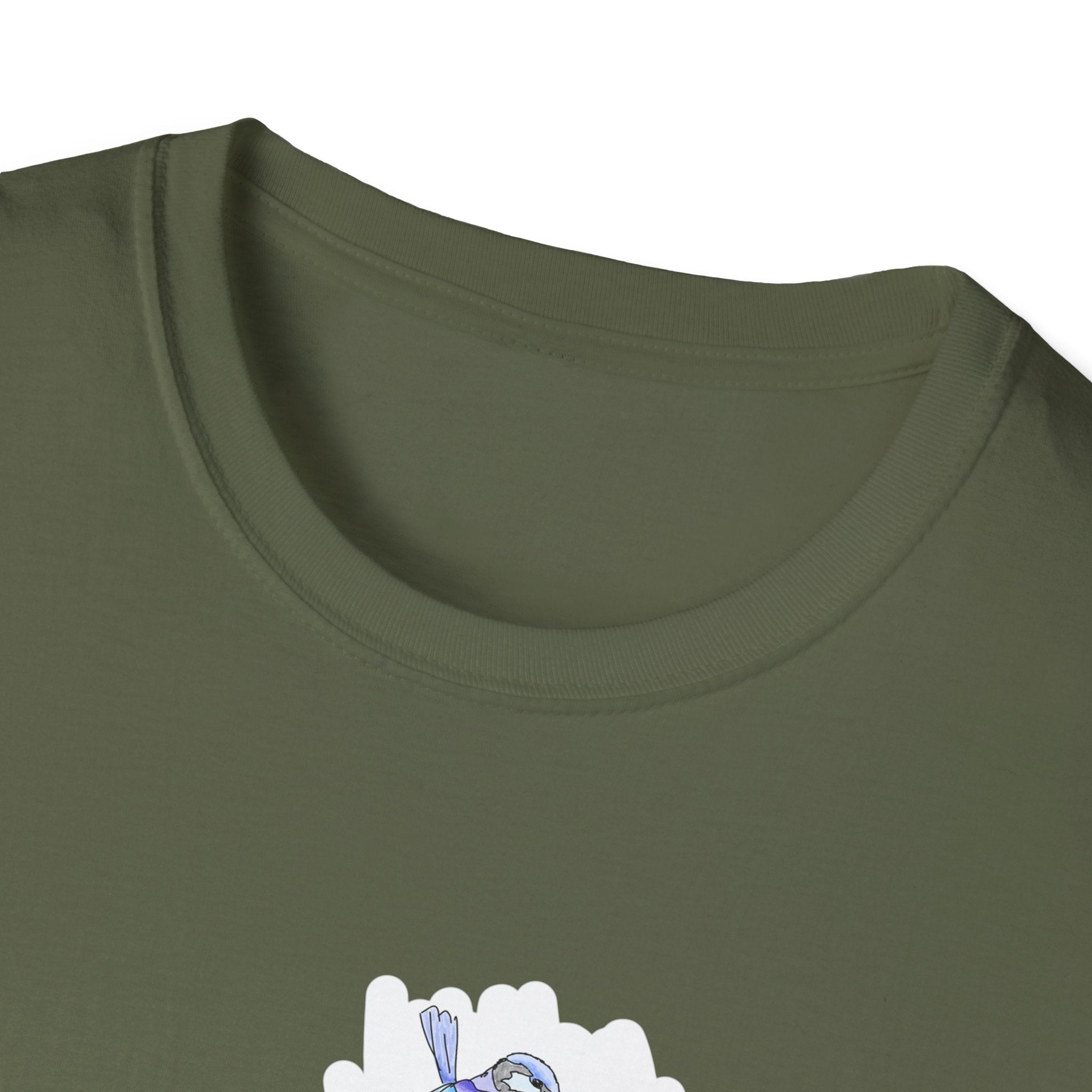 A trio of  Fairy-wrens (spendid, superb and lovely) - Small design - Unisex Softstyle T-Shirt Printify