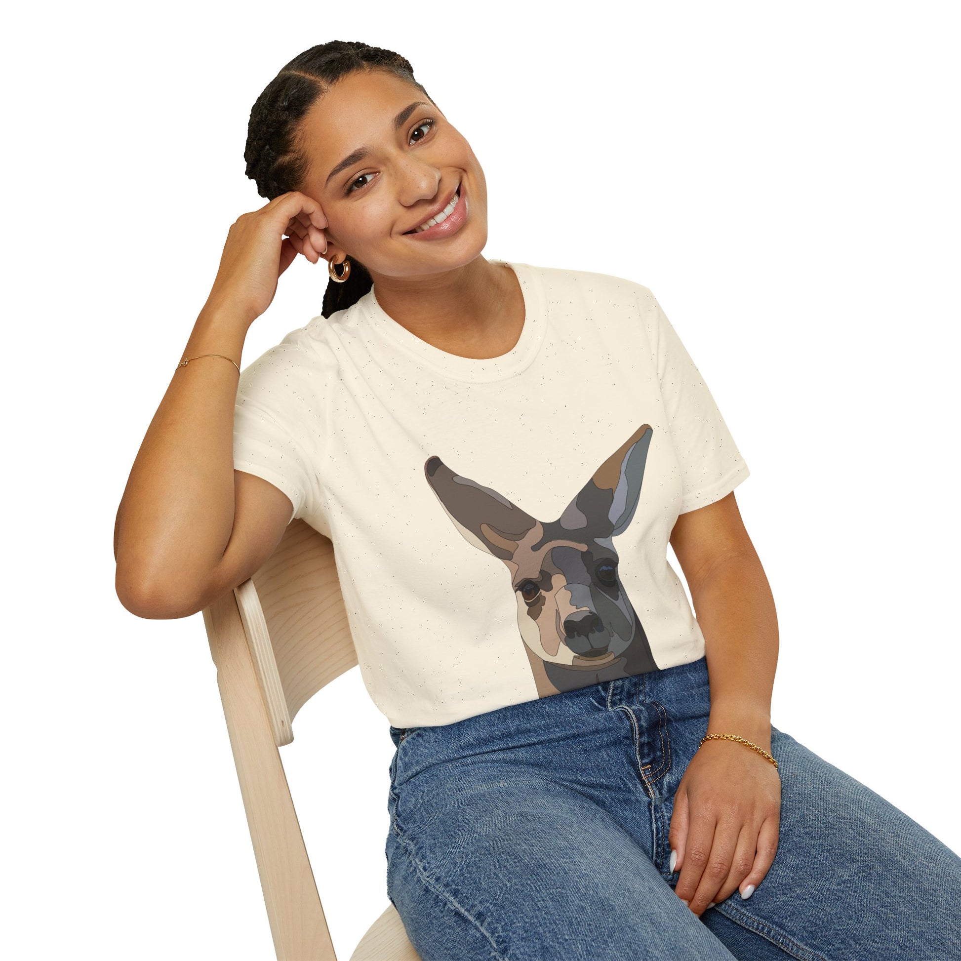 Eastern Grey Kangaroo - Unisex Softstyle T-Shirt Printify