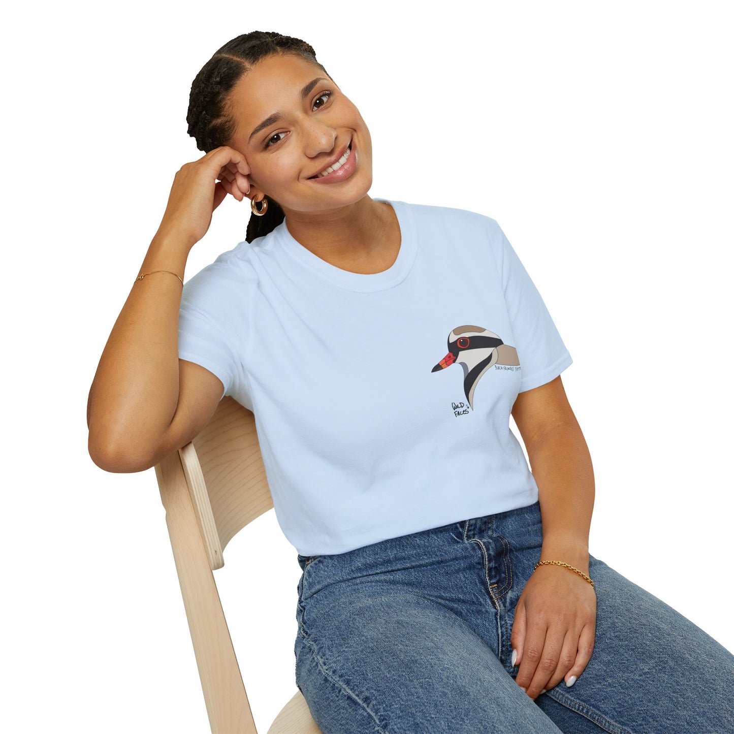 Black-fronted Dotterel - Small design - Unisex Softstyle T-Shirt