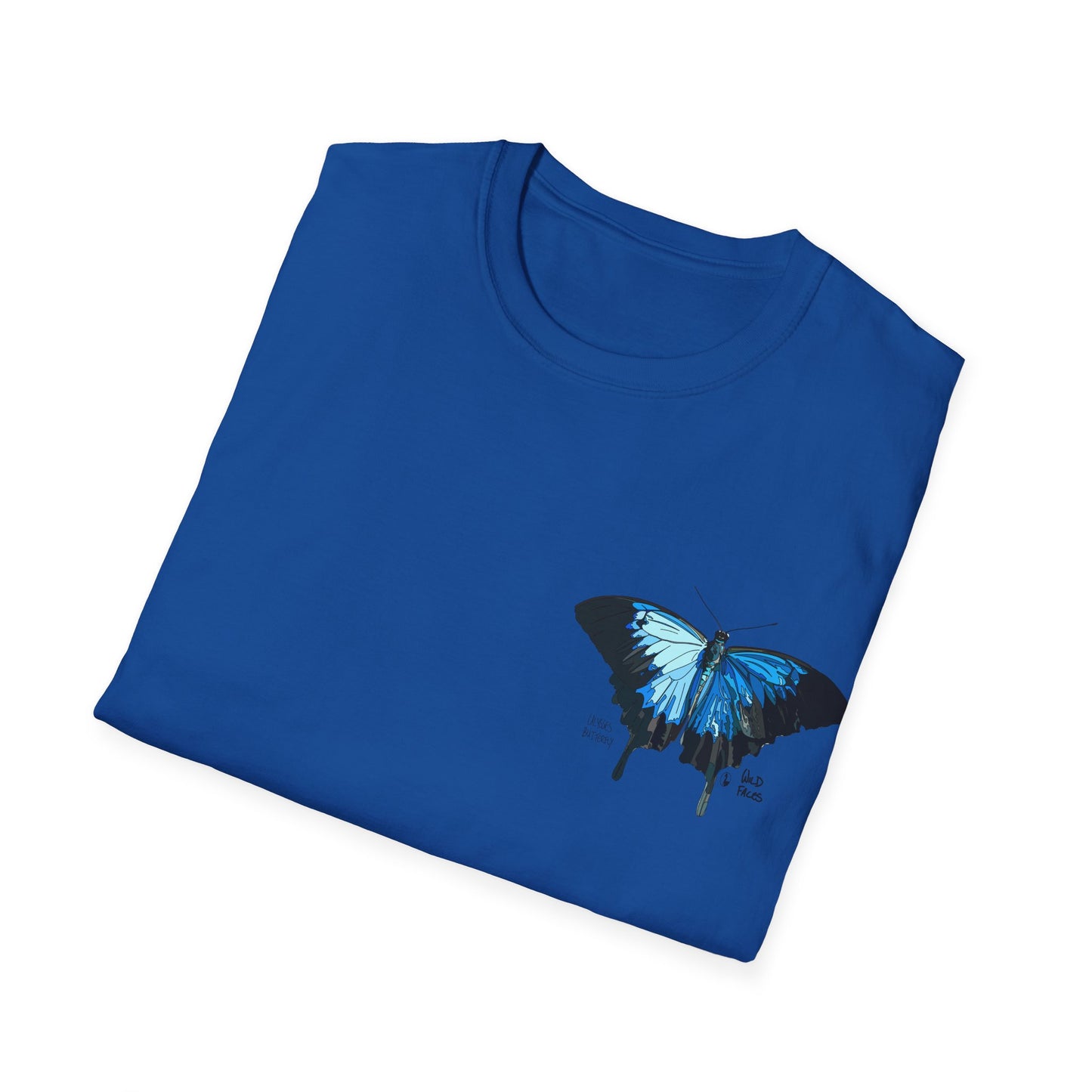 Ulysses Butterfly - Small design - Unisex Softstyle T-Shirt Printify