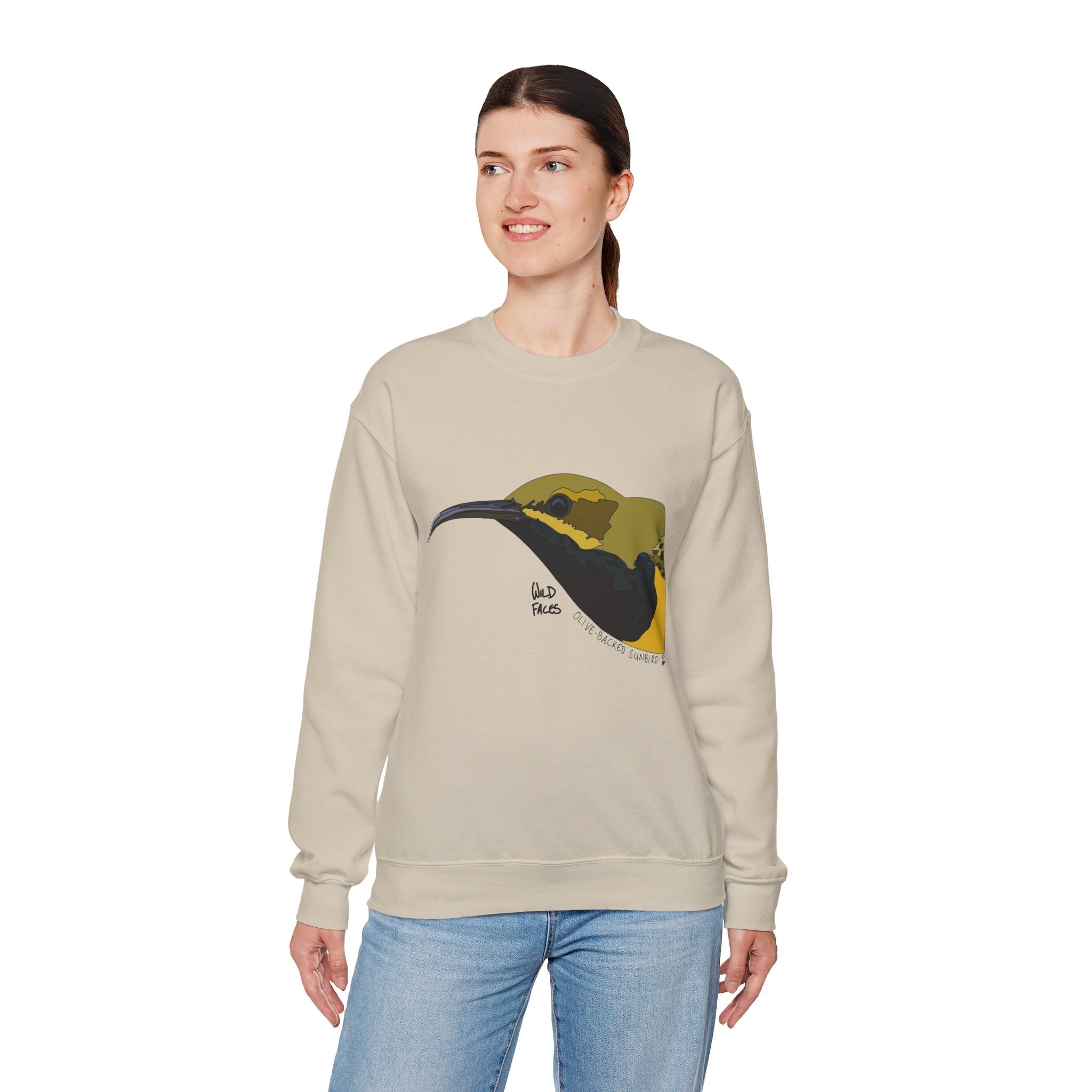 Olive-backed Sunbird Sweatshirt | Unisex Heavy Blend™ Crewneck Printify