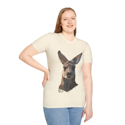 Eastern Grey Kangaroo - Unisex Softstyle T-Shirt Printify