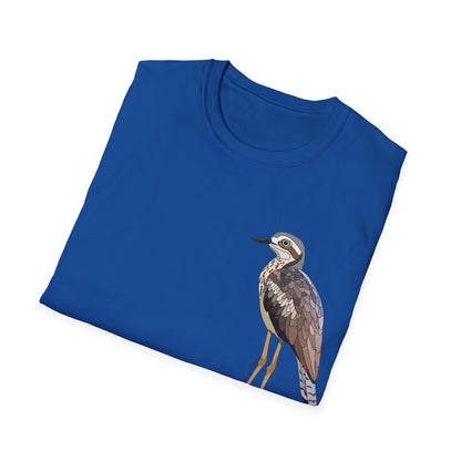 Bush Stone-curlew- Small design - Unisex Softstyle T-Shirt