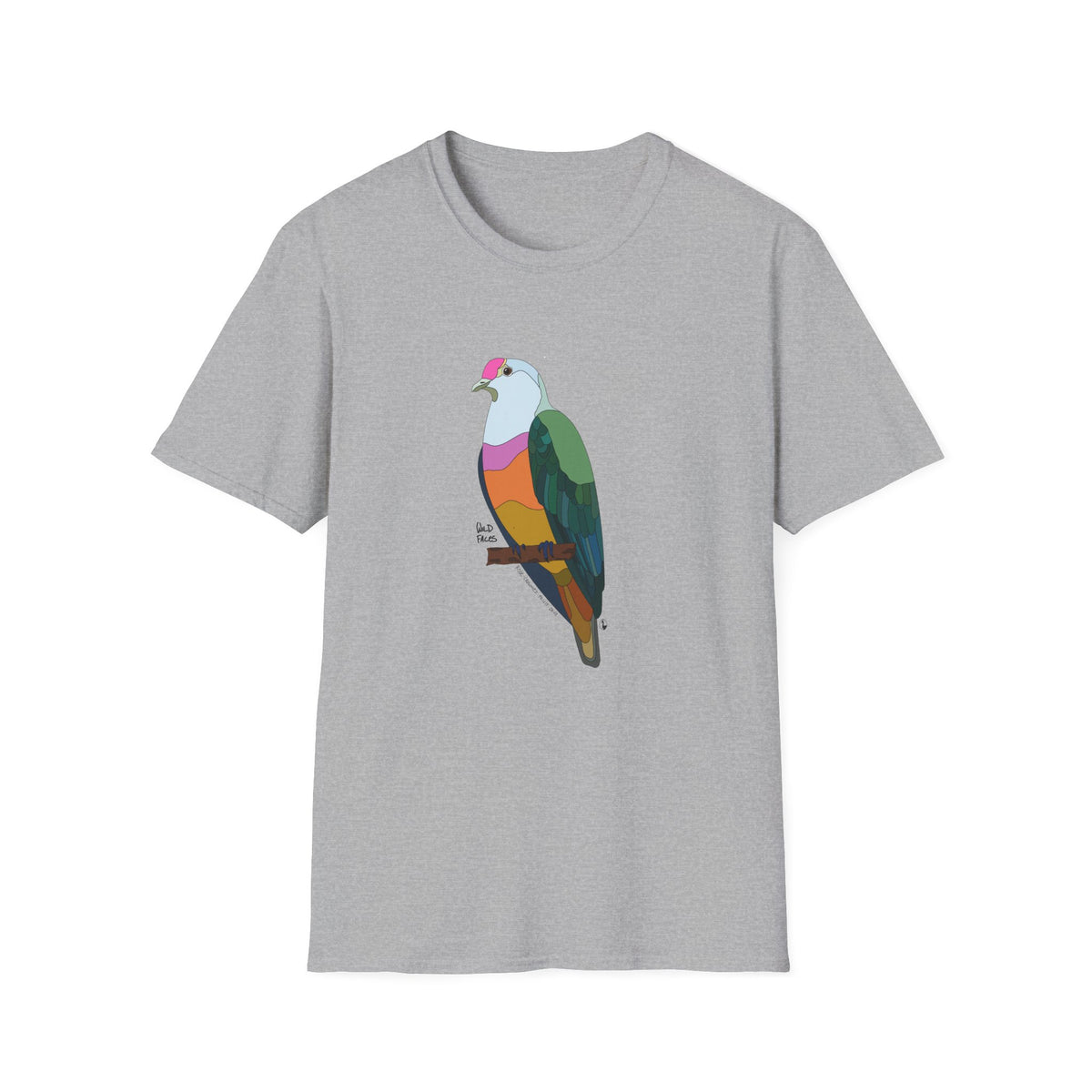Rose-crowned Fruit Dove - Unisex Softstyle T-Shirt