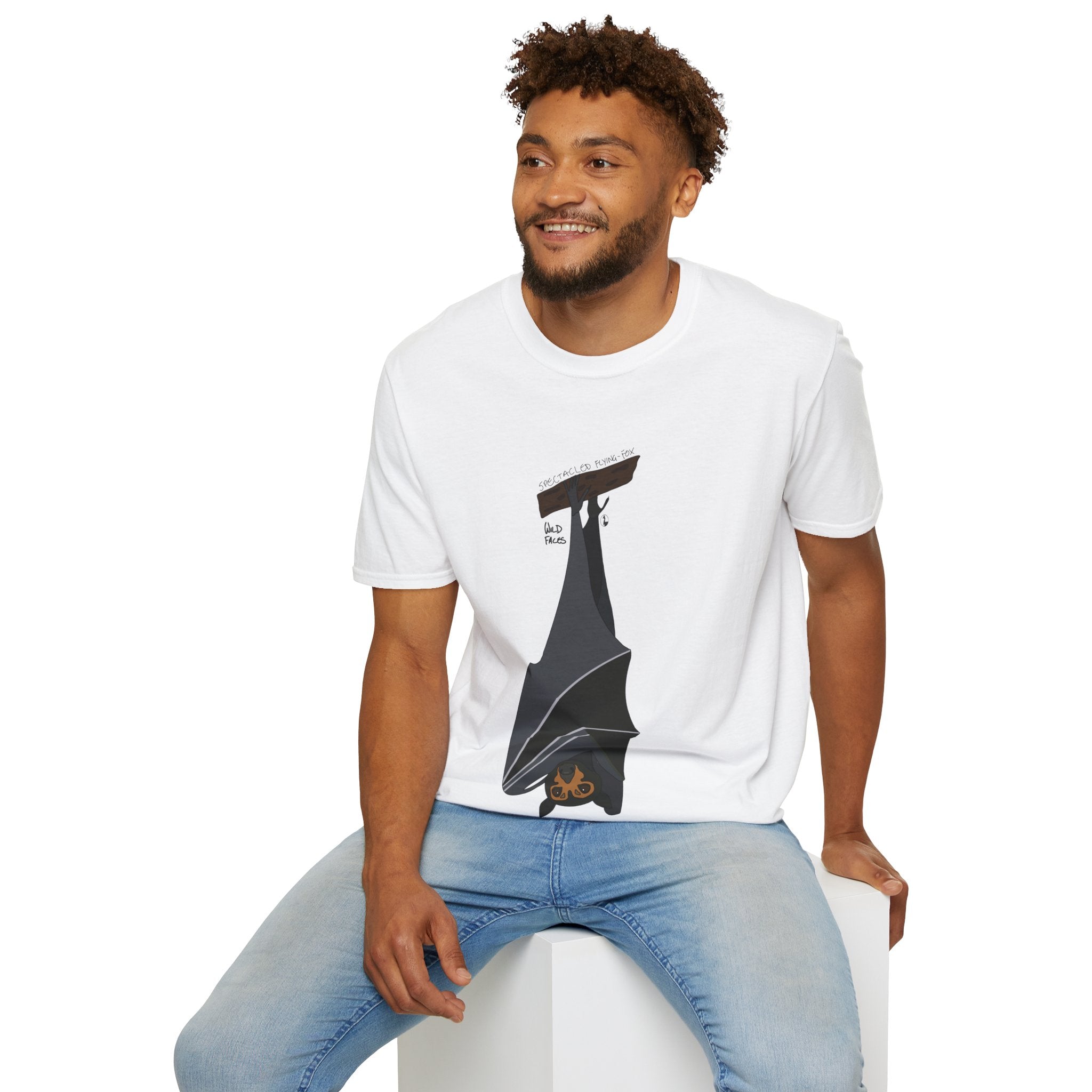 Spectacled Flying Fox - Unisex Softstyle T-Shirt Printify