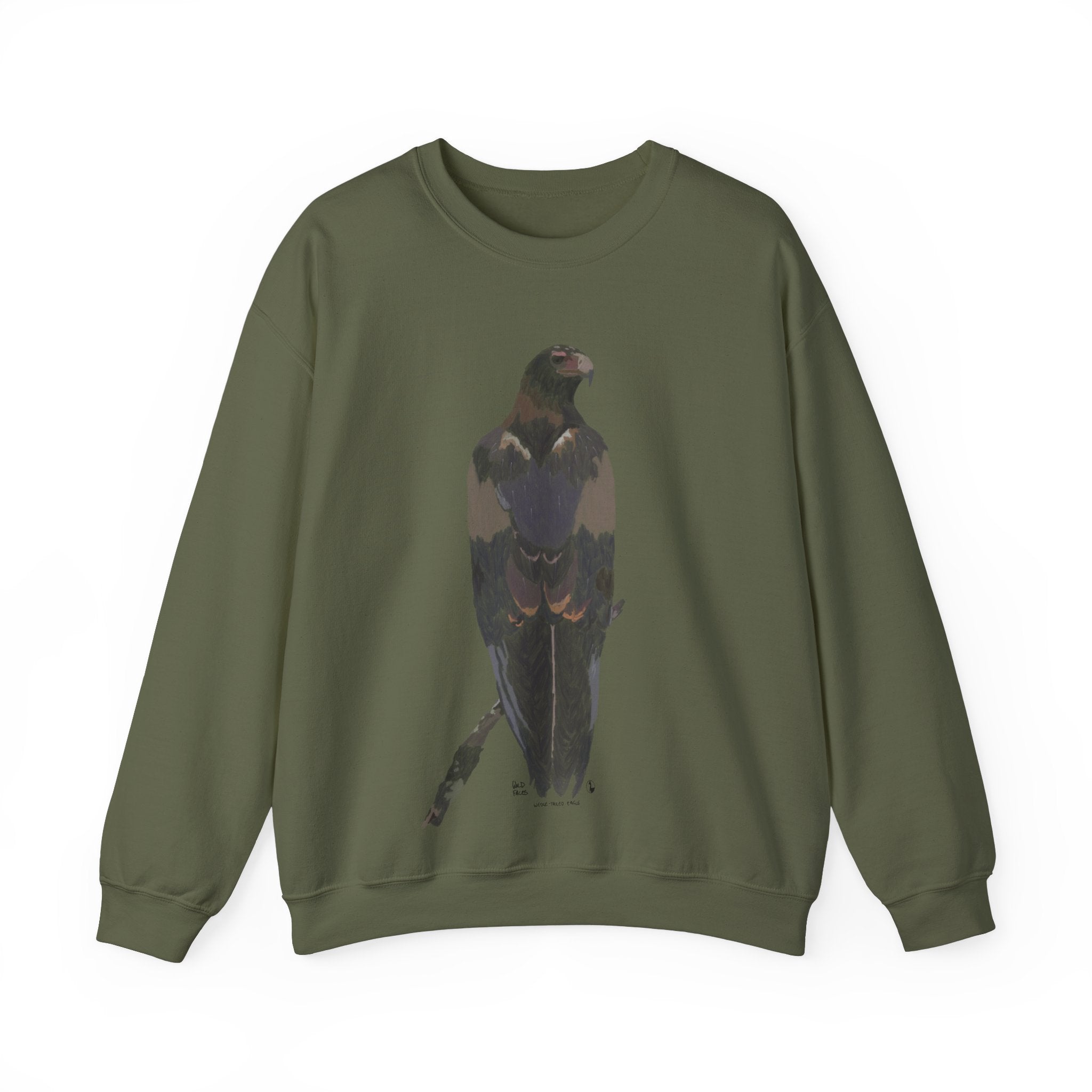 Wedge-tailed Eagle (pastel design) | Unisex Heavy Blend™ Crewneck Printify