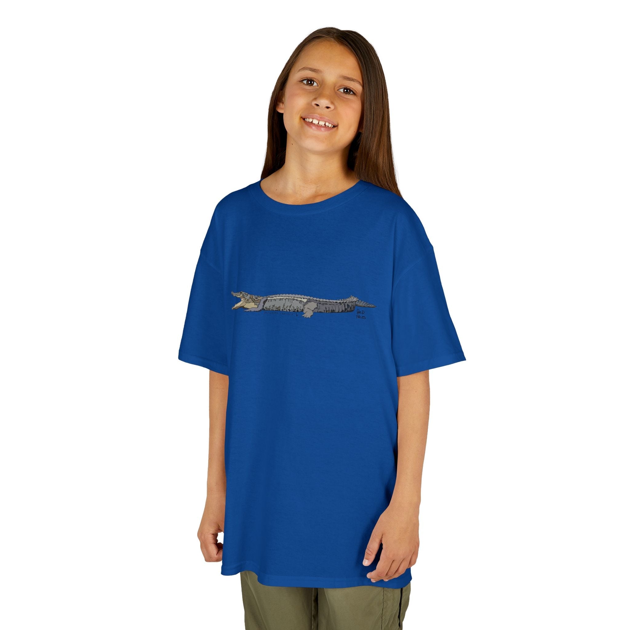 Saltwater Crocodile | Kids Heavy Cotton™ Tee Printify