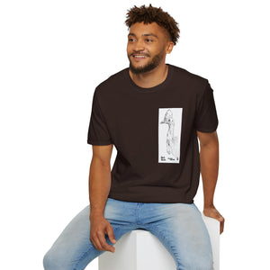 Southern Cassowary (sketch) - Unisex Softstyle T-Shirt Printify