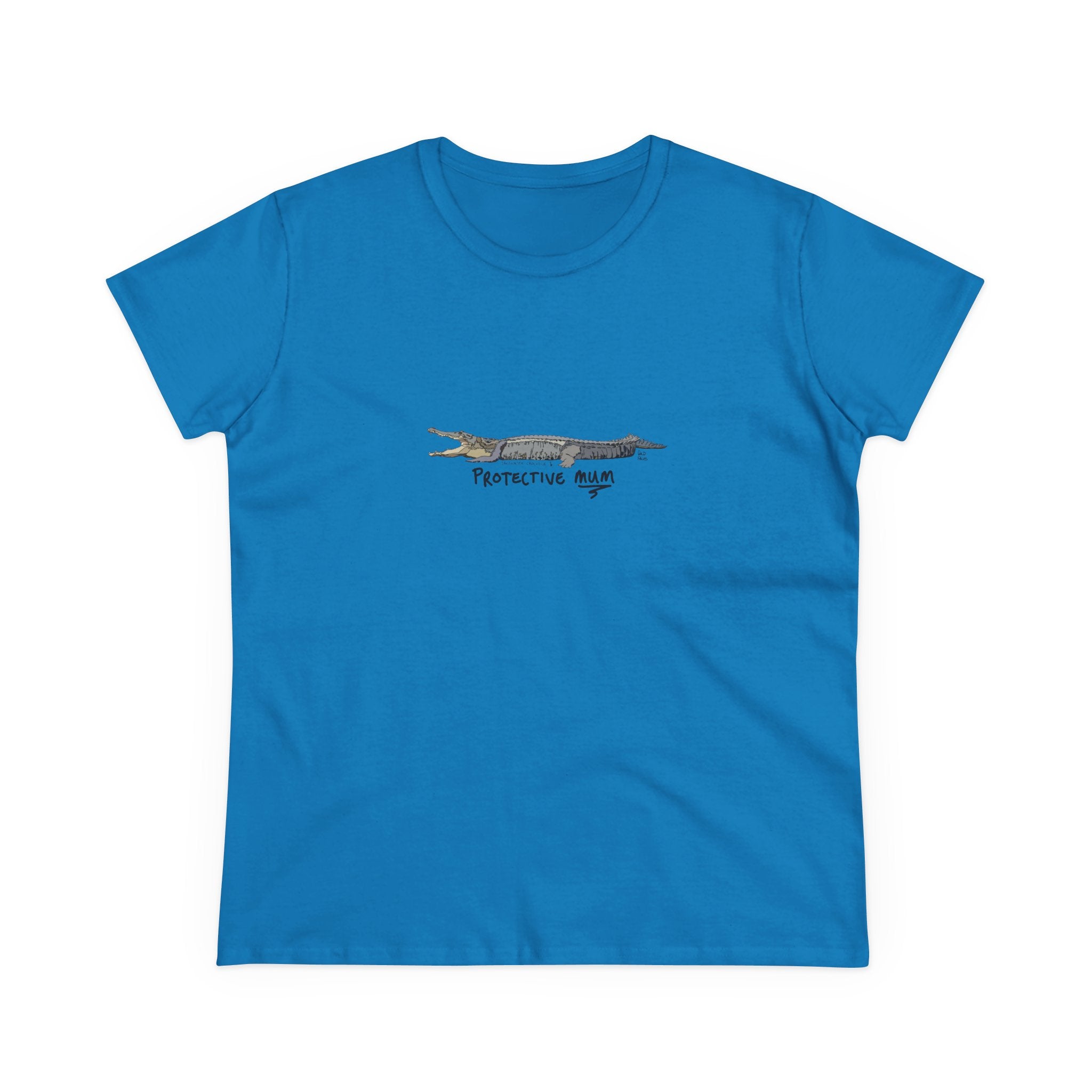 Protective mum - Saltwater Crocodile - Women's Midweight Cotton Tee