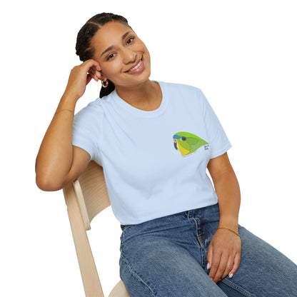 Orange-bellied Parrot - Small design- Unisex Softstyle T-Shirt