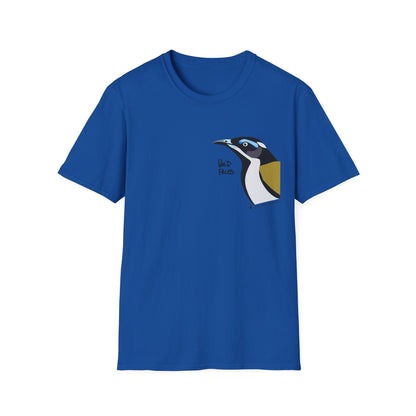 Blue-faced Honeyeater- Small design - Unisex Softstyle T-Shirt