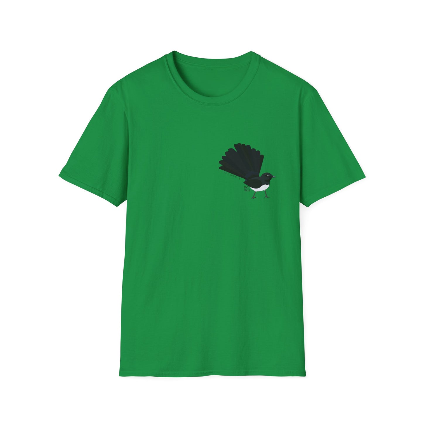 Willy Wagtail - Small design - Unisex Softstyle T-Shirt